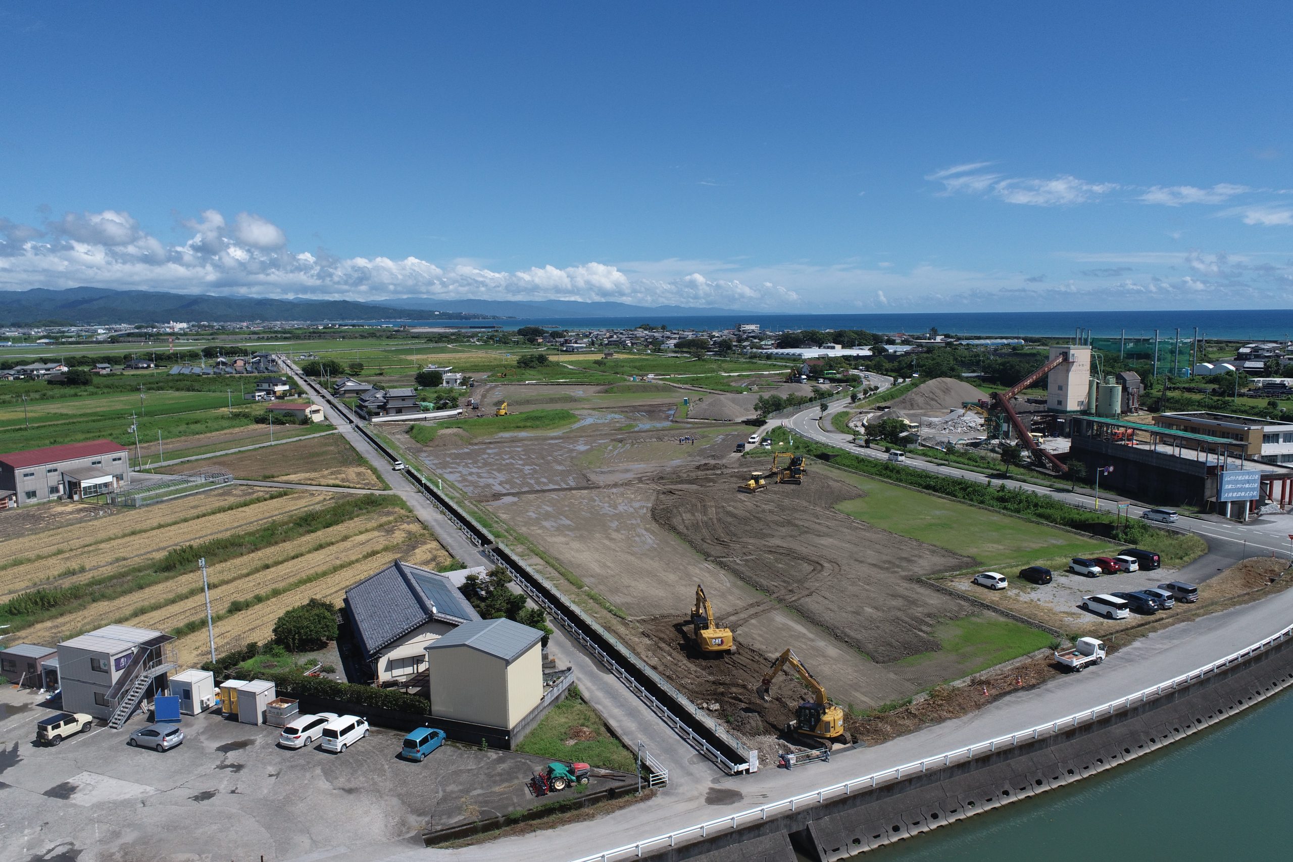 生徒さんがドローンで撮影した写真